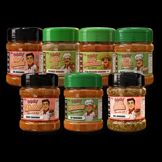 TastyChef kruidenmixen bundel met 7 potten