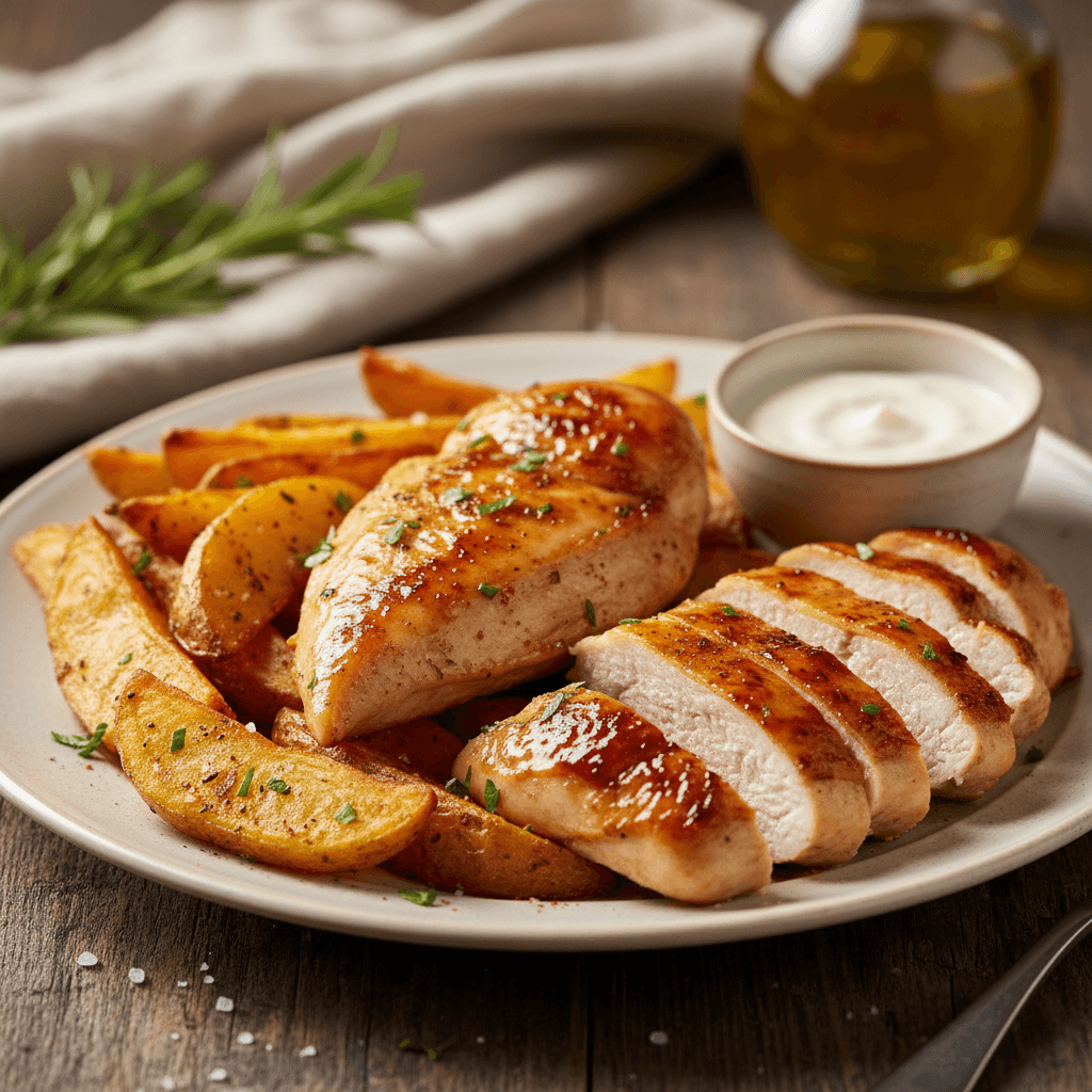 Juicy Chicken Fillet with Potato Wedges: Your New Comfort Food!