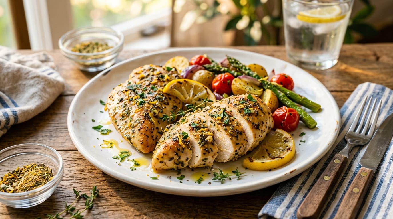 Summer Chicken Breast with Lemon & Garlic: Quick & Simple!