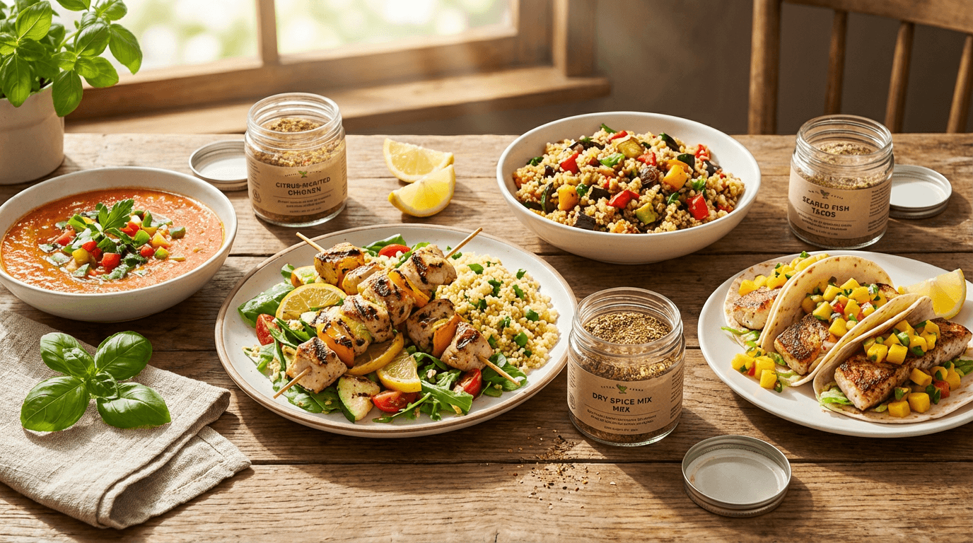 Sommerliche Geschmackserlebnisse: Leicht & Lecker mit TastyChef Gewürzen