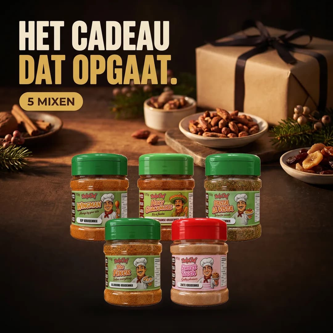 THE GIFT BOX — hoofdslide met de belangrijkste belofte