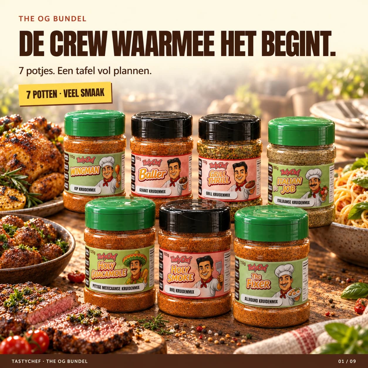 THE OG BUNDEL โ hoofdslide met de belangrijkste belofte