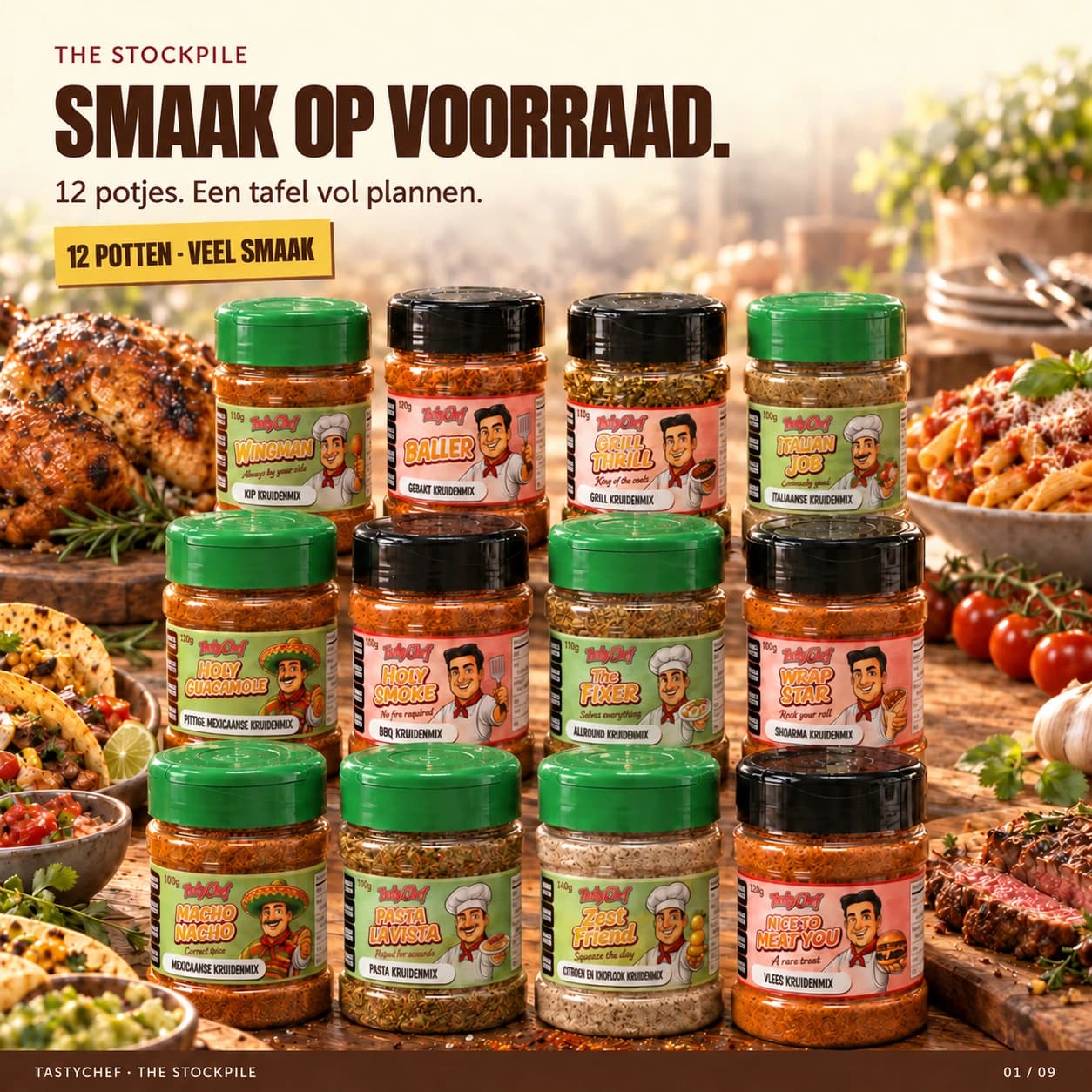 THE STOCKPILE — hoofdslide met de belangrijkste belofte
