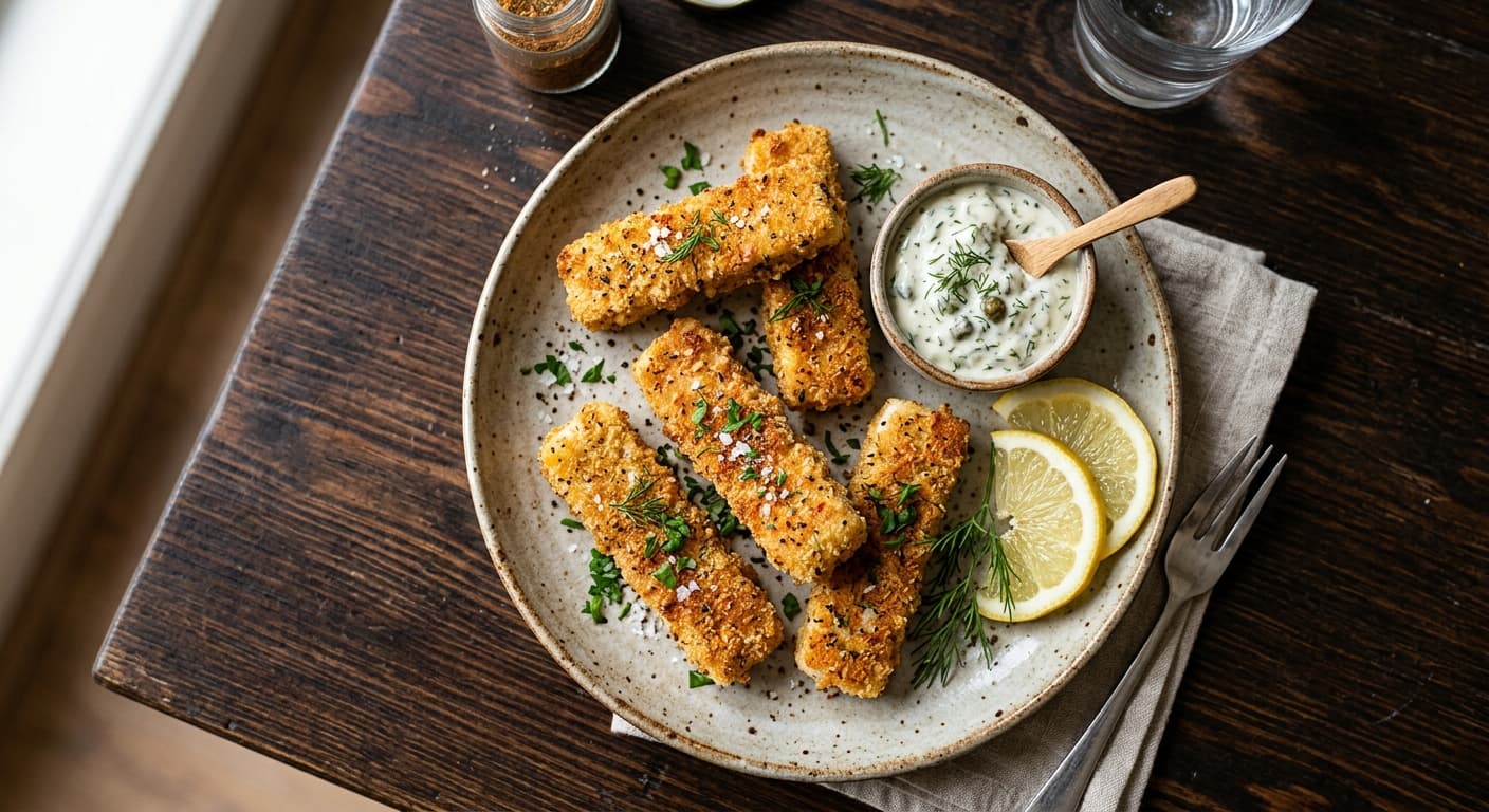 VISSTICKS UIT DE OVEN